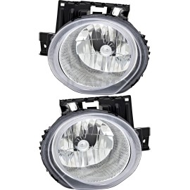 jpautowholesale For 2011-2013 Nissan Juke Headlight Halogen Set Driver and Passenger Side