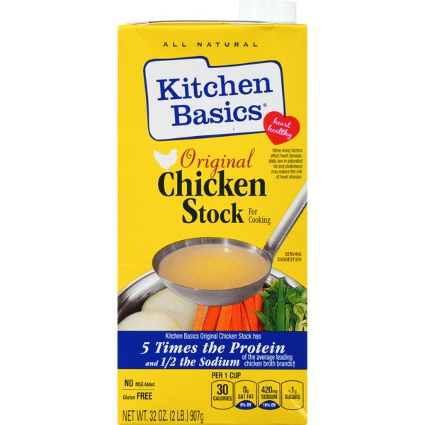 Kitchen Basics Original Chicken Stock, 32 fl oz (Pack of 12)