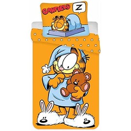 BrandMac Garfield Reversible Duvet Cover 80 x 80 cm + 135 x 200 cm, Blue