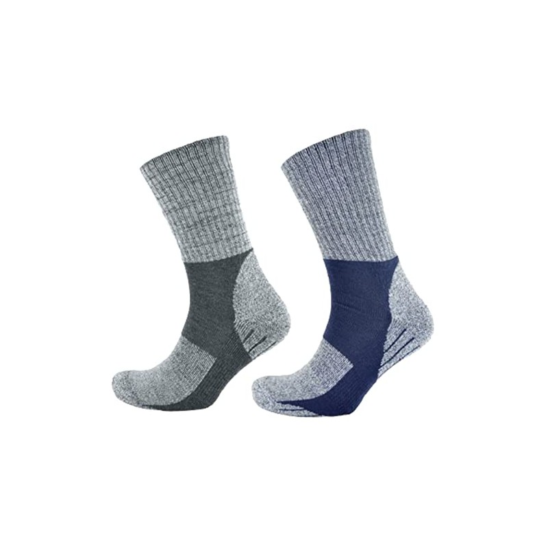 GM Apparel Men’s Trekking Socks with Cushioned Heel and Sole