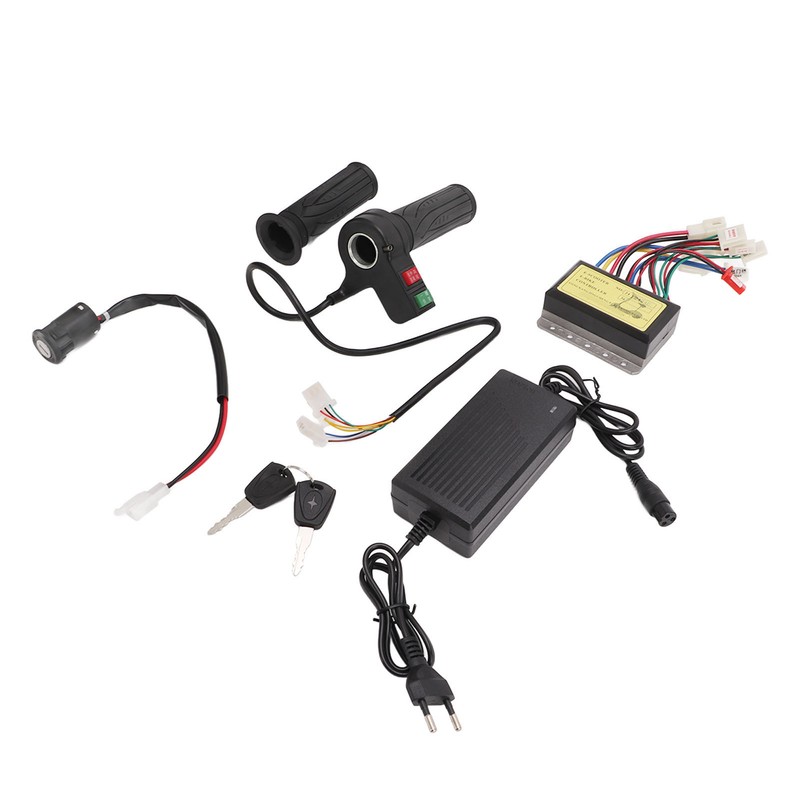 24V Brushless Motor Speed Controller Kit with Throttle Grip for