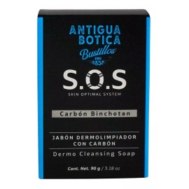 S.O.S SKIN OPTIMAL SYSTEM Jabón Carbón Japonés Binchotan,puntos Negros,brillo,acné 90g
