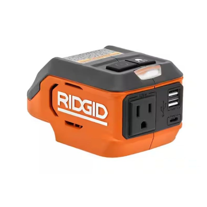 RIDGID 18V - Inversor de potencia inalámbrico de 175 vatios