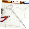Outanaya 4PCS Heavy Duty Steel Tent Stakes Galvanized Ground Pegs