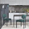 Modern Dining Room Chairs Set of 2, Mid-Century Upholstered Boucle