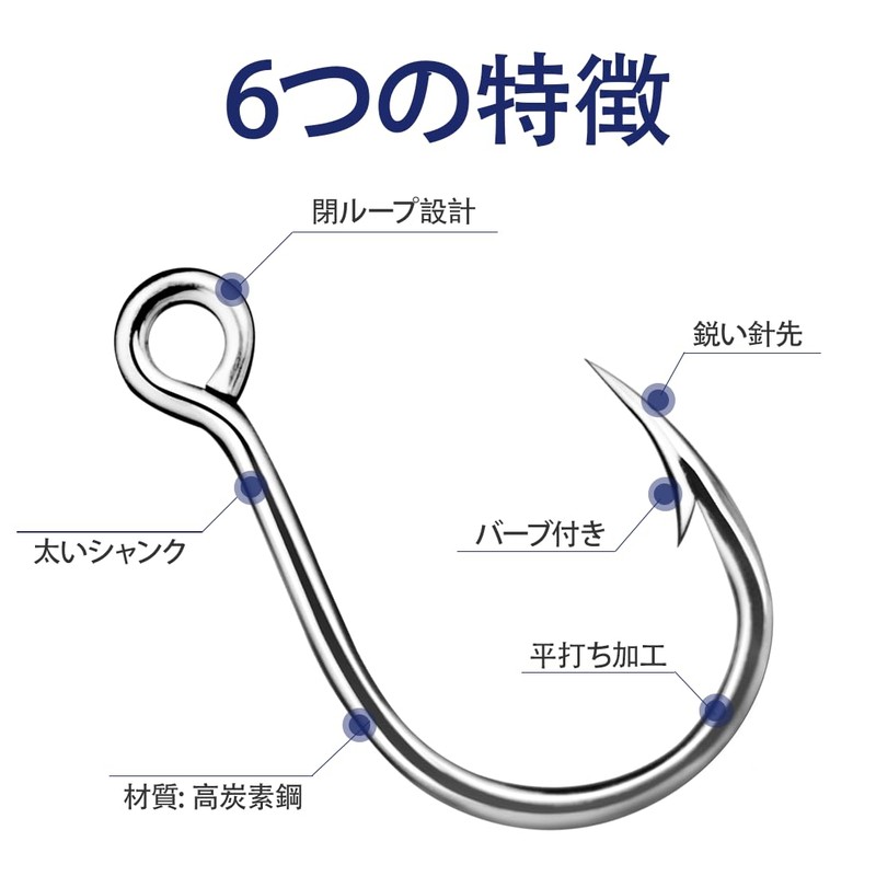 9KM DWLIFE Single Hook 25pcs Assist Lure Hook Blue High