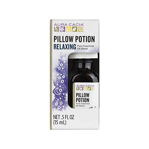 Aura Cacia Pillow Potion Essential Oil Blend | 0.5 fl. oz. in Box