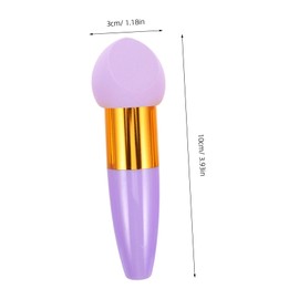 BIUDECO Angled Makeup Sponge Set 3pcs Soft Triangle Puff with Handle Foundation Powder Applicator for Women Reusable