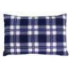 GIRAFFENLAND Lavender Pillow 30 x 20 cm, Flannel Checked Blue