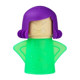 iFlyMars Angry Mama - Limpiador de horno de microondas, aparato de cocina de vapor de acción rápida, simplemente agregue vinagre y agua (verde)