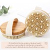 2pcs Cepillo Corporal para Masaje, Exfoliante de Baño de Cerdas,