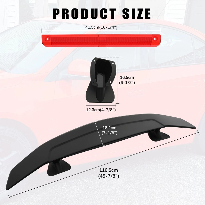 For Mazda Miata MX-5 MX5 Matte Black 47" Car Rear