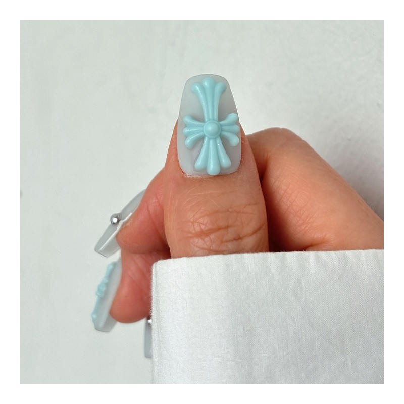 Syrup Chrome Parts Ball Charm Handmade Nail Tips 15 Colors