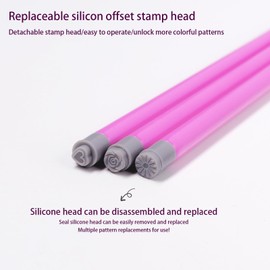 1 set of 15 nail stamp pen holders, different pattern stamp pens, fashionable DIY nail dot design tool for nail graffiti, suitable for female and girl home nail art