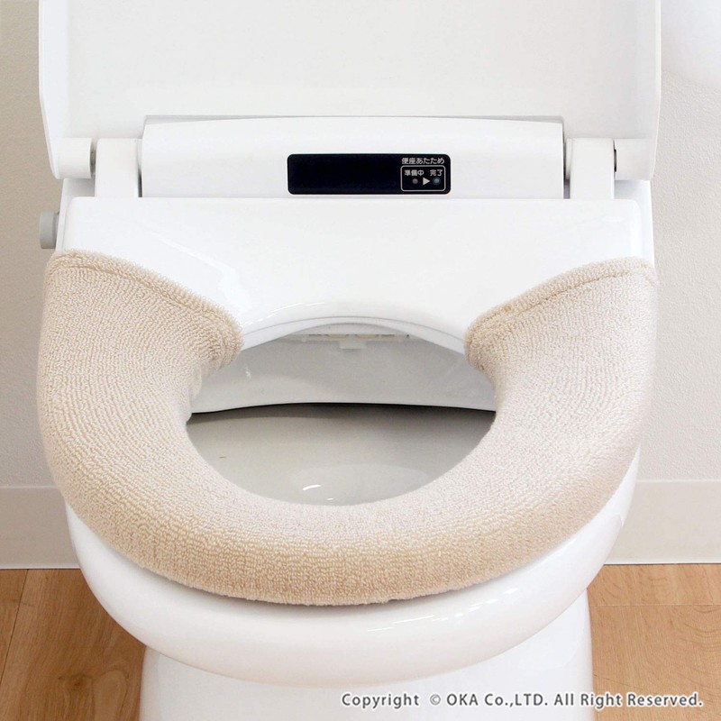 OKA Etoffe Toilet Seat Cover, For Toilets With Wash/Heating Features,