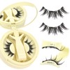 Ahrikiss Magnetic Eyelashes 1 Pair Reusable Magnetic Lashes with Applicator