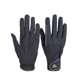 Harrison Howard Women Horse Riding Gloves Comfortable Grip for Gardening, Running Lightweight Equestrian Riding Gloves Black L