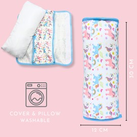 HECKBO 2 x seat belt protectors + 1 x belt cushion unicorn