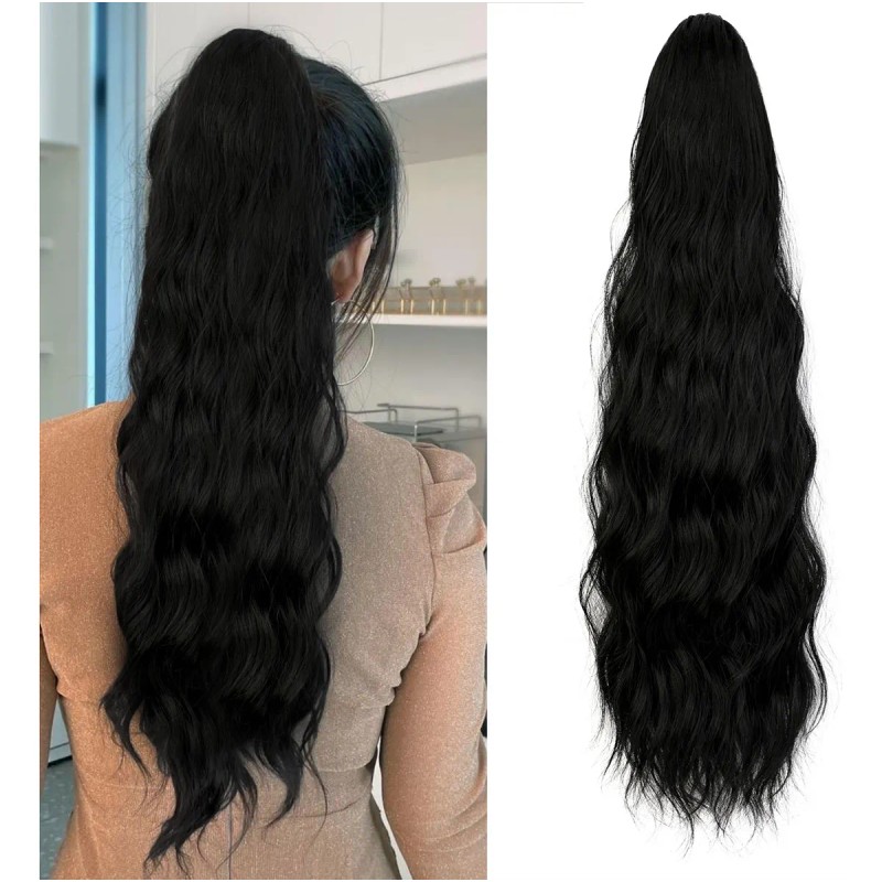 Extensiones Natural Coletas Cola Caballo Ondulado 24 PLG