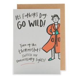 UK Greetings Kindred - Go Wild Turn Up The Thermostat - Father's Day Card