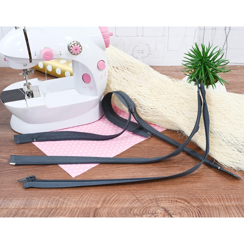 AERZETIX - Set of 8 Spiral Zippers N°5 40 cm