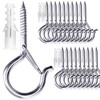 PlusRoc 20 Pack Ceiling Hooks for Hanging Plants Outdoor String