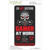 DO NOT DISTURB GAMER AT WORK BIOHAZARD SKULL - Sticker