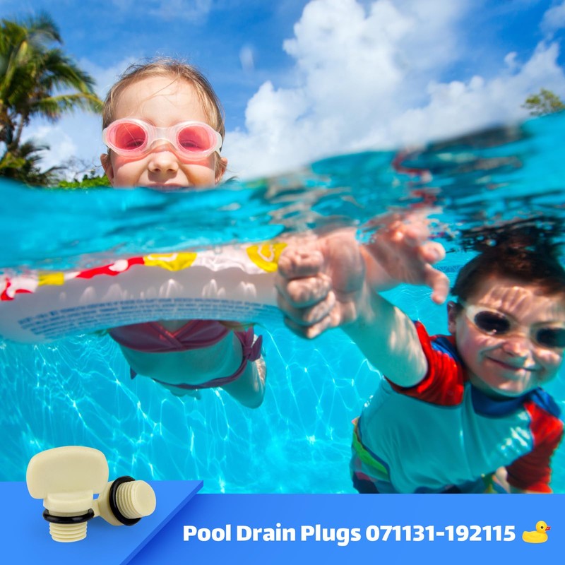 Showingo 071131 Pool Pump Drain Plugs Replacement for Whisperflo and