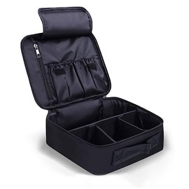 Topeetek Makeup Bag, Travel Makeup Case Waterproof Portable Storage Cosmetic Bag Professional Makeup Organizer with Adjustable Dividers Brush Pouch for Men Women Girls Toiletry Case - Light Weight