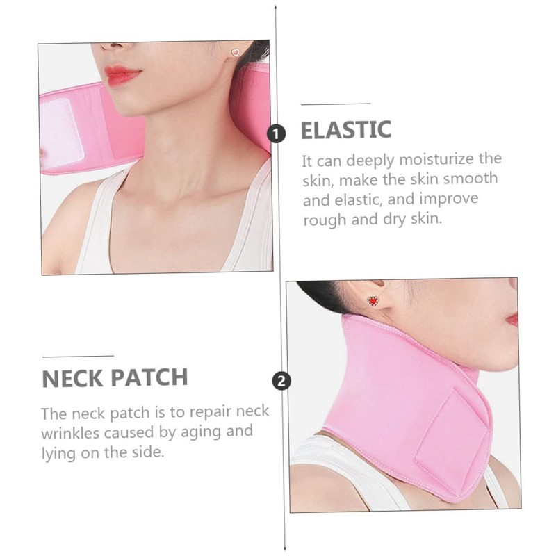 Baluue 2pcs Essential Oil Gel Neck Patch Anti-wrinkle Neck Pad