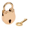 HMF Mini Decorative Padlock with Key | 3.8 x 2.5