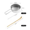 2 Pieces Tea Spoons and 1 Piece Stainless Steel Powder