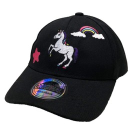 Unicorn Kids Snapback Unicorn Cap Starter Baseball Cap Trucker Cap Cult Unisex Baseball Size Adjustable Pink Black, black