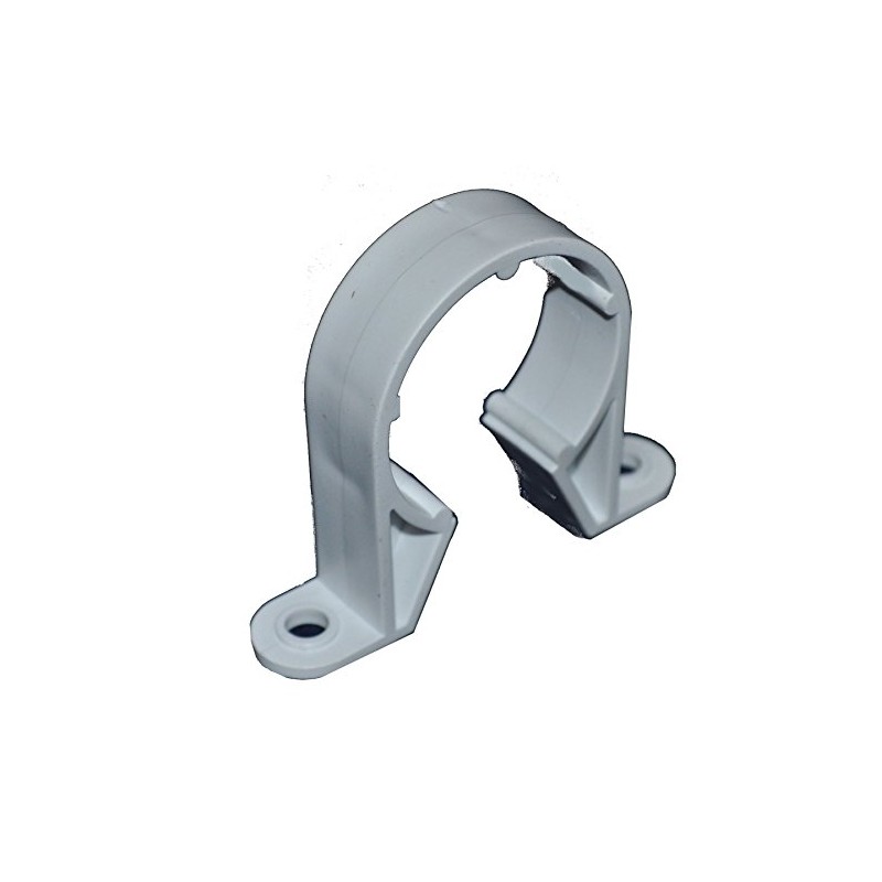Solvent Weld White 40mm (43mm) Waste Pipe Clip - Pack