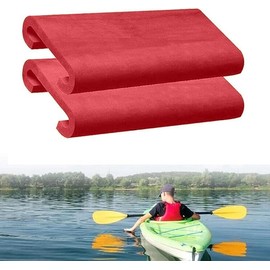 Dragon Boat Paddle Seat Cushion, EVA Material, 32 x 15 x 4.5 cm, 2-Pack, for Kayak Racing and Water Sports (Red)