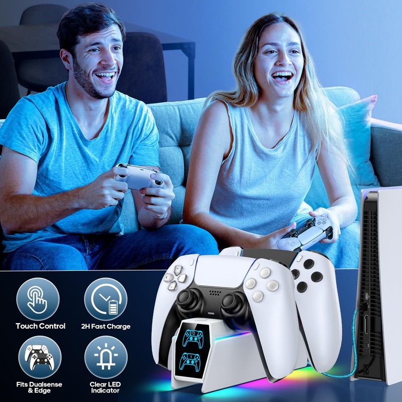 P5 Controller Charger Station Compatible with Play 5 Faceplates Edge
