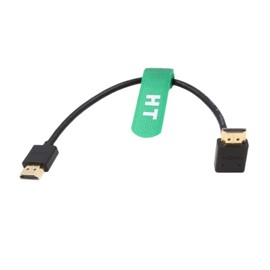 HangTon HDMI 4K 60p UHD Cable for BMPCC 4K ZCAM E2 Sony A7IV F55 Canon C300 GH5S Nikon Z9 Camera Ronin RS2 Teradek ATOMOS Ninja V Monitor Type A HDMI 2.0 Up Angle 25 cm