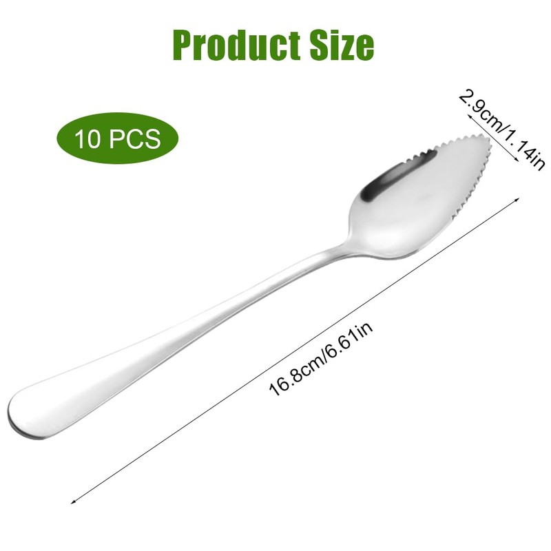 EXIN DEHCEN Kiwi Spoon, Grapefruit Spoon, 16 cm, Stainless Steel