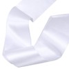 DJDZ DJDZ 4 Pack White Blank (Plain) Satin Sash Party