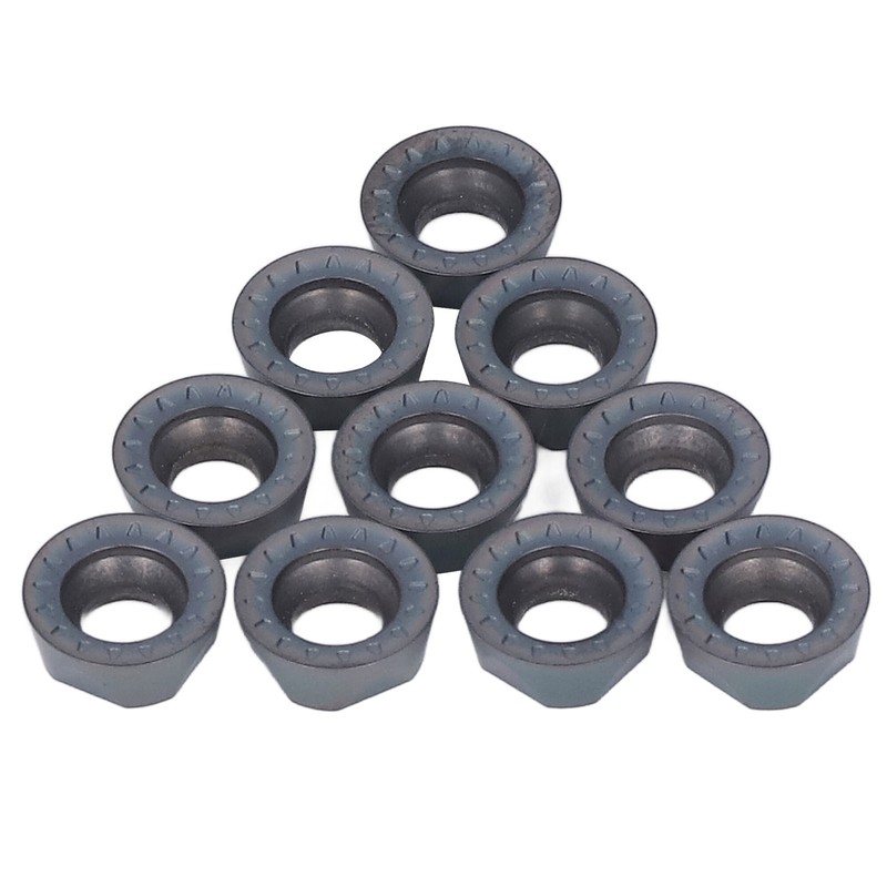 10Pcs Carbide Turning Inserts Round Coated Blade for Wood Metal