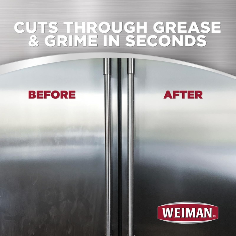 Weiman Stainless Steel Cleaner and Polish - Protects Appliances from