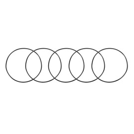 uxcell Nitrile Rubber O-Rings 44mm OD 42mm ID 1mm Width, Metric Sealing Gasket, Pack of 5