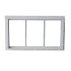Shed Window 10x18 White - Fixed Design with Durable Tempered