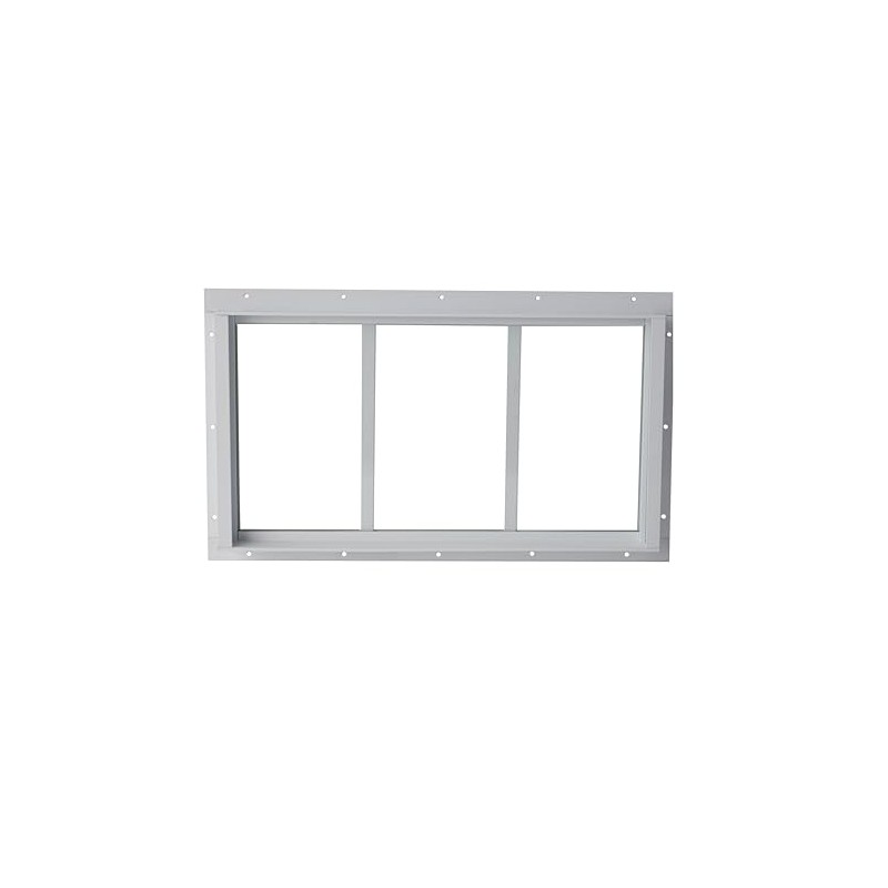Shed Window 10x18 White - Fixed Design with Durable Tempered