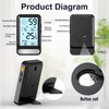 PAIRIER Digital Thermometer Hygrometer Indoor Temperature and Humidity Meter Large