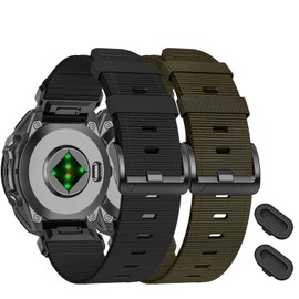 VELEYOK Quickfit Nylon Watchband Compatible with Garmin Fenix 8 43mm/Fenix 7S/7S Pro/6S/6S Pro/5S/5S plus, 20mm Bands Replacement for Garmin Epix Pro 42mm/Descent Mk3i 43mm/Approach S70 42mm