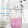 Plastic Soap Dispenser, 400ml Clear Refillable Hand Wash Liquid Dispenser,
