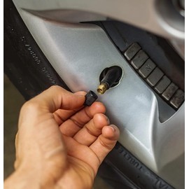 10 pcs Tyre Valve Caps, Universal Dust Cap - Black Stem Caps - Used On Car Tyres, Bikes, Bicycles, Motorbikes