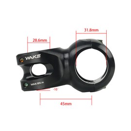 CYSKY 10 Degree Road Bike Stem 31.8 mm 45/60/70/80/90/100/110/120 mm Handlebar Stem Short for Road Bike, Gravel Bike, Folding Bike, Bicycle (45 mm)