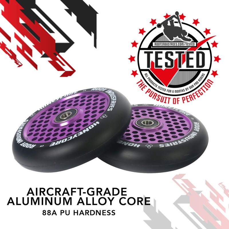 Root Unisex – Erwachsene Honeycore Scooter-Räder, Lila, 110mm